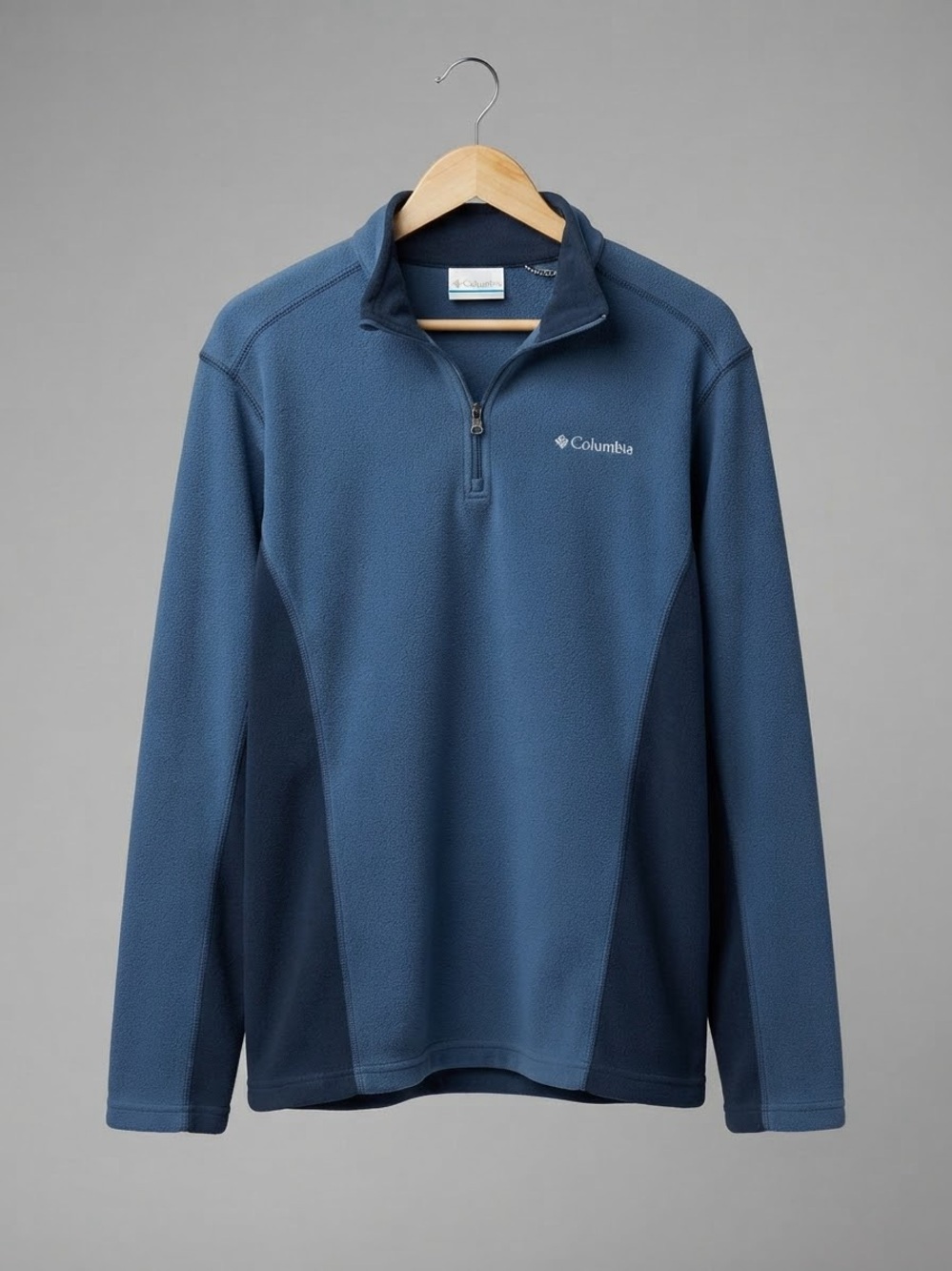 Columbia Men's Slate Blue Quarter-Zip Performance Fleece